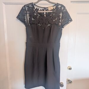 Women's Elegant Black Lace Dress Cocktail